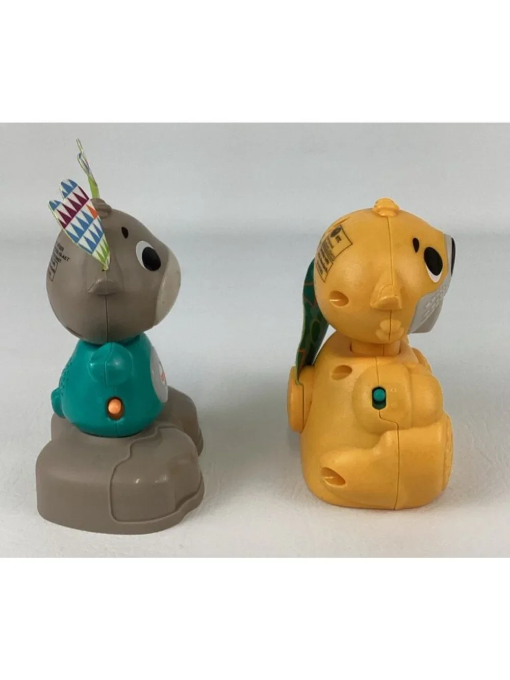Fisher Price Linkimals Beaver Moose Interactive Musical Lights Learning Toy Lot